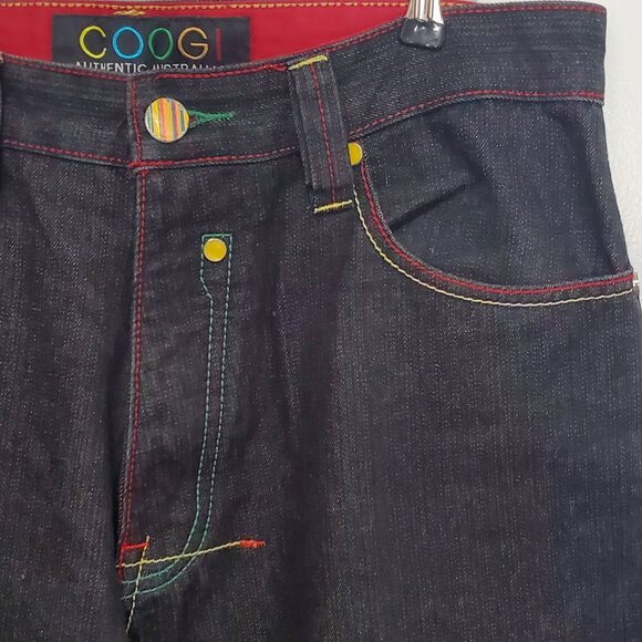 Authentic COOGI Men's Jeans Colorful Embroidered Yellow, Green, Blue, Red- 34x34 - Picture 12 of 14